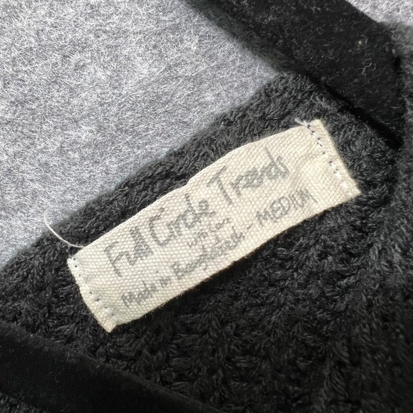 Full Circle Trends Womens Twist Front Color Block Knit Sweater Medium - Picture 4 of 6